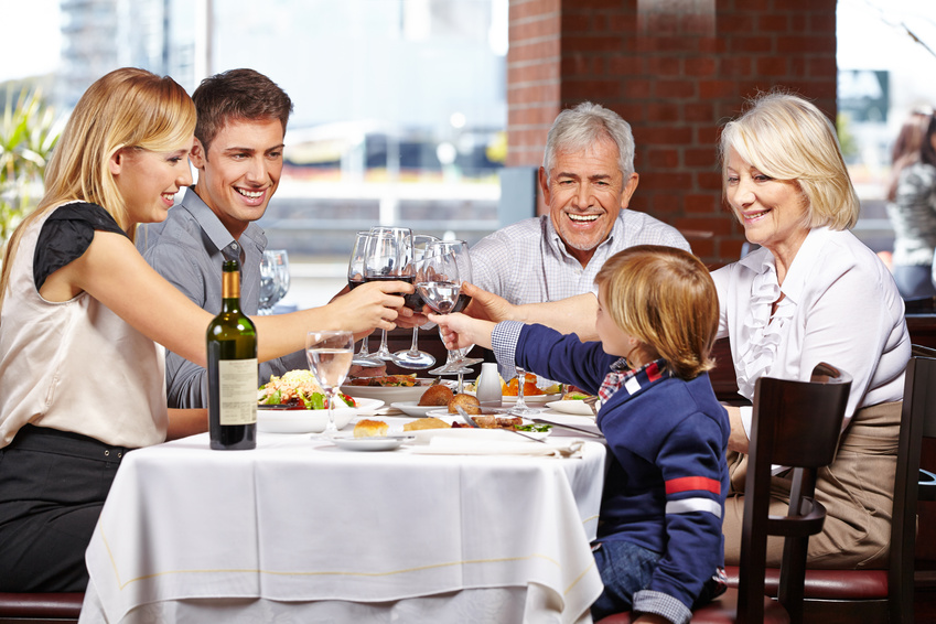 Alcool et repas de famille